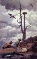 Ospreys Nest Realism painter Winslow Homer
